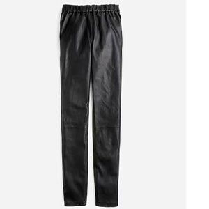 NWOT- J Crew Collection leather leggings